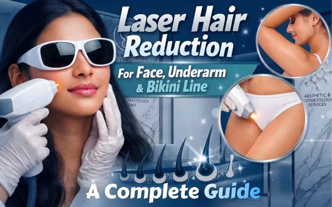 Laser Hair Reduction for Face, Underarms and Bikini Area
